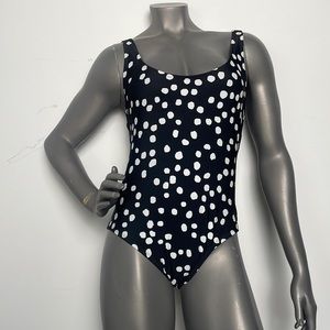 Kona Sol Polka Dot One Piece Swimsuit Size Small New Without Tags
